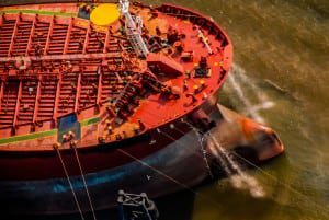 Aerial Photography of Ship